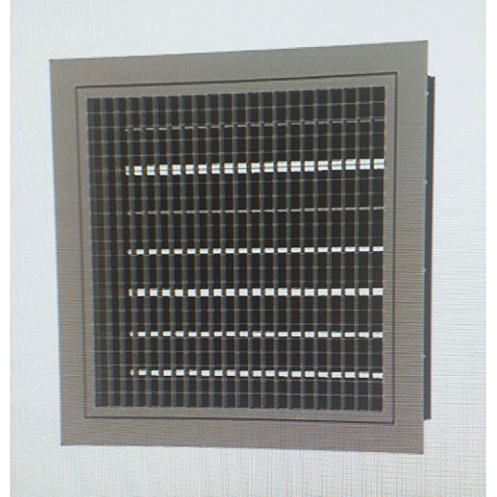 30X30 Çift Sıra Kanatlı Zıt Damperli Menfez - Çift Sıra Kanatlı Zıt Damperli