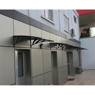 Transpaforza TF STD 1.12 Kapı Üstü Sundurma 120 X 100 Gri 3 mm Solid Levha 