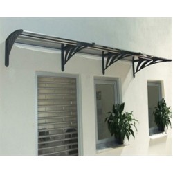 Transpaforza TF STD 1.12 Kapı Üstü Sundurma 120 X 100 Gri 3 mm Solid Levha 