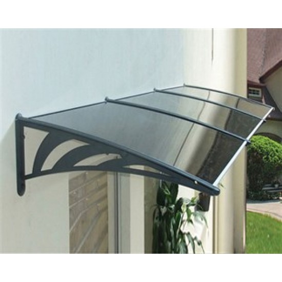 Transpaforza TF STD 1.12 Kapı Üstü Sundurma 120 X 100 Gri 3 mm Solid Levha 