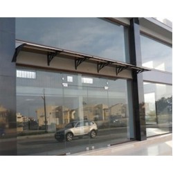 Transpaforza TF STD 1.12 Kapı Üstü Sundurma 120 X 100 Bronz 3 mm Solid Levha 