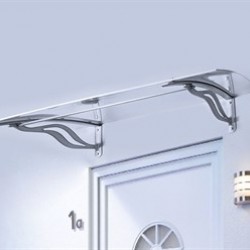 Transpaforza TF Delux 1,16 Alüminyum Ayaklı Sundurma 160 X 100 Gri 4 mm Solid Levha 