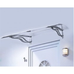Transpaforza TF Delux 1,14 Alüminyum Ayaklı Sundurma 140 X 100 Gri 4 mm Solid Levha 
