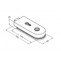 THR-1100-MBAL Thoor Round Cam Kapı Kilidi