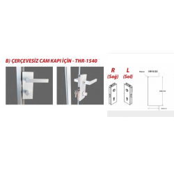 THOOR VEDGE CAM KAPI KİLİDİ - SAĞ