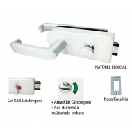 THOOR ROUND WC TİPİ CAM KAPI KİLİDİ MANDALLI