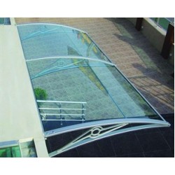 TF Prolüx Seri 15.15 Alüminyum Ayaklı Sundurma 150 X 150 Yeşil 3 mm Solid Levha 