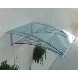 TF Prolüx Kapı Üstü 15,17 Alüminyum Ayaklı Sundurma 170 X 150 Yeşil 4 mm Solid levha