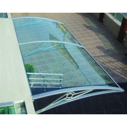 TF Prolüx Seri 15.15 Alüminyum Ayaklı Sundurma 150 X 150 Yeşil 4 mm Solid Levha 