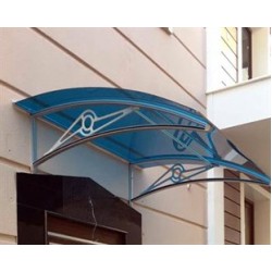 TF Prolüx Seri 15.15 Alüminyum Ayaklı Sundurma 150 X 150 Mavi 3 mm Solid Levha 