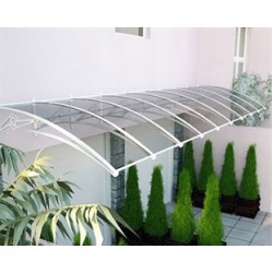 TF Prolüx Seri 15.15 Alüminyum Ayaklı Sundurma 150 X 150 Gri 3 mm Solid Levha 