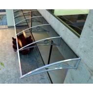 TF Prolüx Seri 15.15 Alüminyum Ayaklı Sundurma 150 X 150 Gri 3 mm Solid Levha 