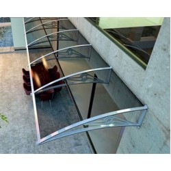 TF Prolüx Seri 15.15 Alüminyum Ayaklı Sundurma 150 X 150 Gri 3 mm Solid Levha 