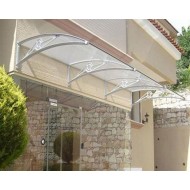 TF Delux Seri 1,12 Alüminyum Ayaklı Sundurma 120 X 100 Gri 3 mm Solid Levha 