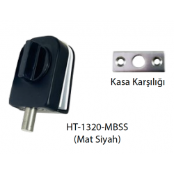 SÜRGÜLÜ CAM KAPI KİLİDİ CAMDA DELİK GEREKTİRMEZ SİYAH