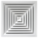 22,5X22,5 Kare Anemostad Menfez Damperli