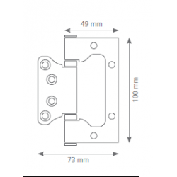 Canex  Palanmaz Menteşe  Oval  ( Yönsüz )  2.2 mm