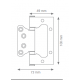 Canex  Palanmaz Menteşe  Oval  ( Yönsüz )  2.2 mm - Paslanmaz Gizli Menteşeler