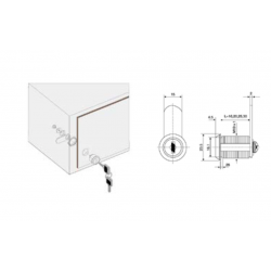 Canex Mandallı Çekmece Kilidi 16 mm 01.103.016