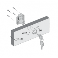 Canex Kare Çekmece Kildi - Zamak D 19 mm X L 22 mm