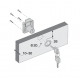 Canex Kare Çekmece Kildi - Zamak D 19 mm X L 22 mm - Mobilya Kilitleri