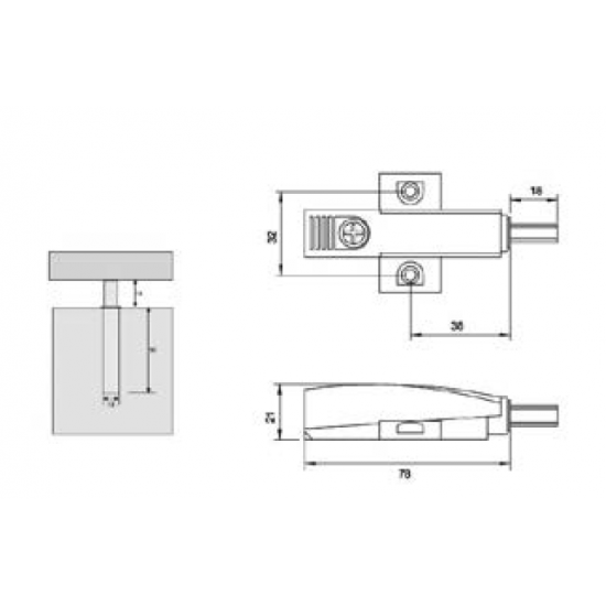 Canex kapak İtici  80 mm  ( Ayarlı ) - Mıknatıs Kapak İtici ÇıtÇıt