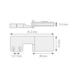 Canex Cam Menteşe Çıt Çıt 22 mm 06.103.203
