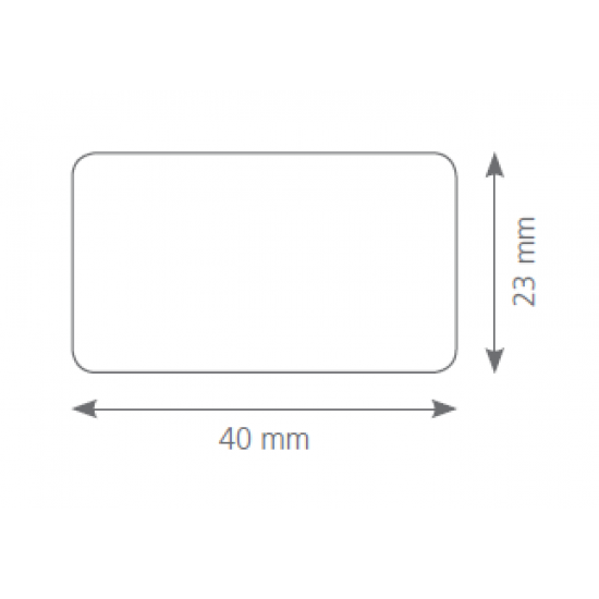 Canex Cam Kapak Karşılığı  ( U Tipi ) 23 x 40 mm - Mıknatıs Kapak İtici ÇıtÇıt
