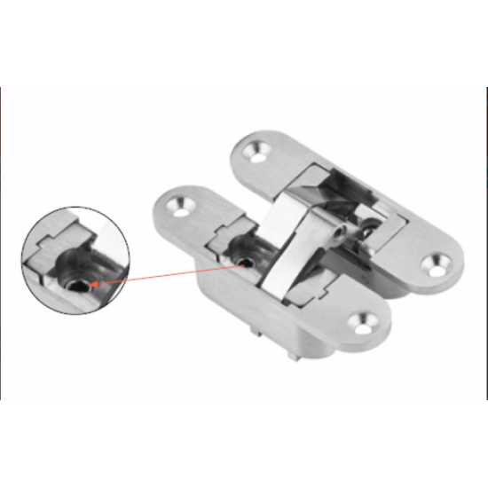 Canex Akordiyon Menteşe 110 mm SOL Ayarlı  ( Ayarlı Zamak Merkez ) - Akordiyon Menteşeler