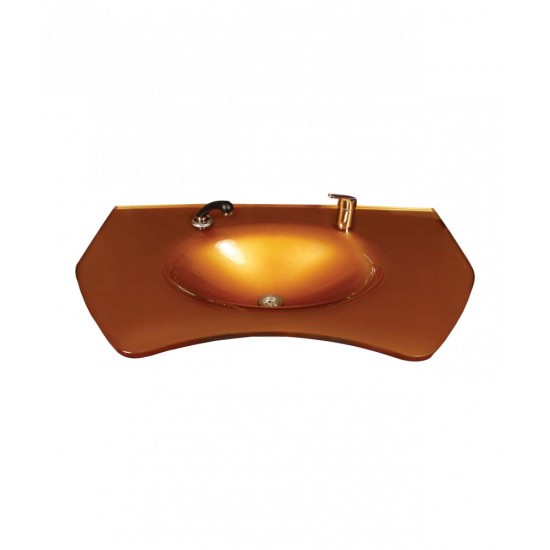Cam Lavabo Tuğra Modeli 90x56 cm - Cam Lavabo Modelleri