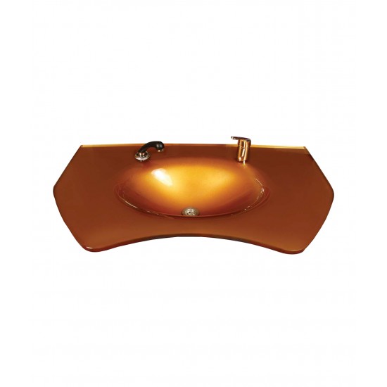 Cam Lavabo Tugra Modeli 80x56 cm - Cam Lavabo Modelleri