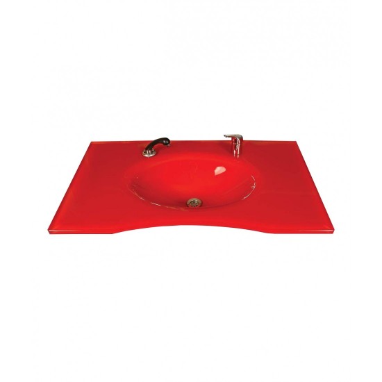 Cam Lavabo Trend Modeli 90x56 cm - Cam Lavabo Modelleri