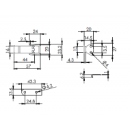 Canex Sandık Klipsi  ( Düz ) 9.0 cm - Büyük