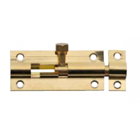Canex Pirinç Sürgü  ( Sarı )  10 cm - Mobilya Menteşeleri