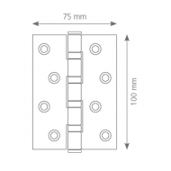 Canex Paslanmaz Menteşe ( Köşeli )  2.8 mm