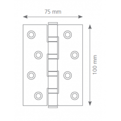 Canex Paslanmaz Menteşe ( Köşeli )  2.8 mm