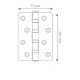 Canex Paslanmaz Menteşe  ( Oval ) 1.7 mm - Paslanmaz Gizli Menteşeler