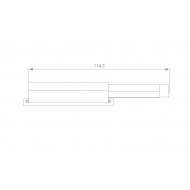 Canex Mıknatıslı Kapak İtici Plastik 13 mm  ( Kalın Gri )