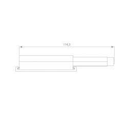 Canex Mıknatıslı Kapak İtici Plastik 13 mm  ( Kalın Gri )
