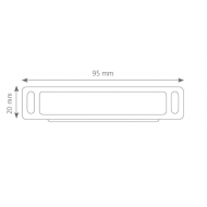 Canex Mıknatıslı Çıt Çıt Plastik  ( Uzun ) Beyaz  9.5 cm
