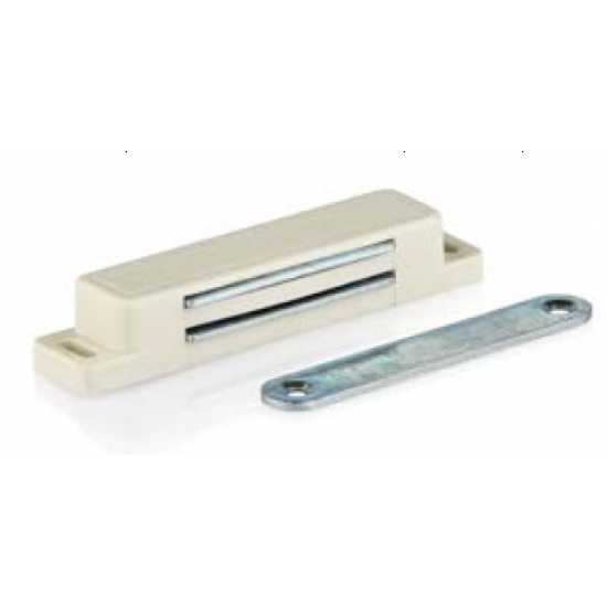 Canex Mıknatıslı Çıt Çıt Plastik  ( Uzun ) Beyaz  7.5 cm - Mıknatıs Kapak İtici ÇıtÇıt