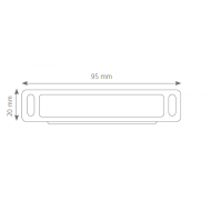 Canex Mıknatıslı Çıt Çıt Plastik  ( Uzun  ) Kahve  9.5 cm