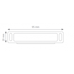 Canex Mıknatıslı Çıt Çıt Plastik  ( Uzun  ) Kahve  9.5 cm