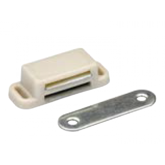 Canex Mıknatıslı Çıt Çıt  Plastik  ( Küçük ) Beyaz 4.5 cm - Mıknatıs Kapak İtici ÇıtÇıt