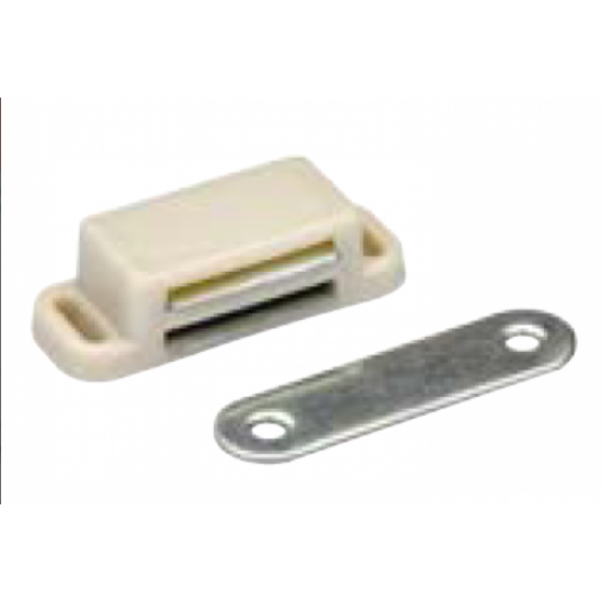 Canex Mıknatıslı Çıt Çıt  Plastik  ( Küçük ) Beyaz 4.5 cm - Mıknatıs Kapak İtici ÇıtÇıt