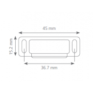Canex Mıknatıslı Çıt Çıt  Plastik  ( Küçük ) Beyaz 4.5 cm