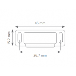 Canex Mıknatıslı Çıt Çıt  Plastik  ( Küçük ) Beyaz 4.5 cm