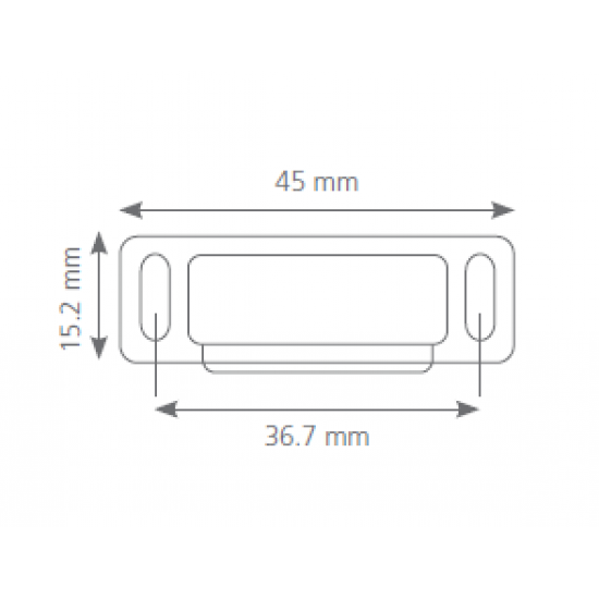 Canex Mıknatıslı Çıt Çıt  Plastik  ( Küçük ) Beyaz 4.5 cm - Mıknatıs Kapak İtici ÇıtÇıt