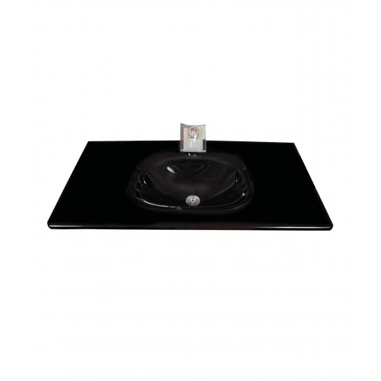 Cam Lavabo Single Modeli 80x56 cm - Cam Lavabo Modelleri