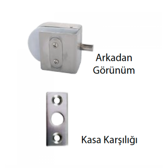 ANAHTARLI GEÇME KİLİT CAMDA DELİK GEREKTİRMEZ - Cam Kapı Kilitleri